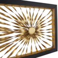 thumbnail image 5 of DecMode Gold Metal Coiled Ribbon Sunburst Wall Decor with Black Frame, 5 of 13