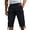 Black, variant on Men's Elastic Patch Pocket Chino Trousers Lightweight Outdoor Casual Pink XXL