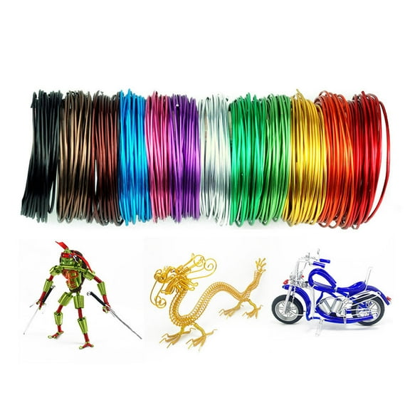 FOLOYORI 5 Rolls Bendable Wire Gardening Metal Wire For Projects 5mm In