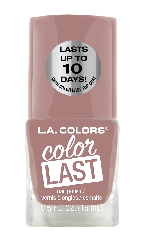 L.A. COLORS Color Last Nail Polish, Nude, 0.5 fl oz