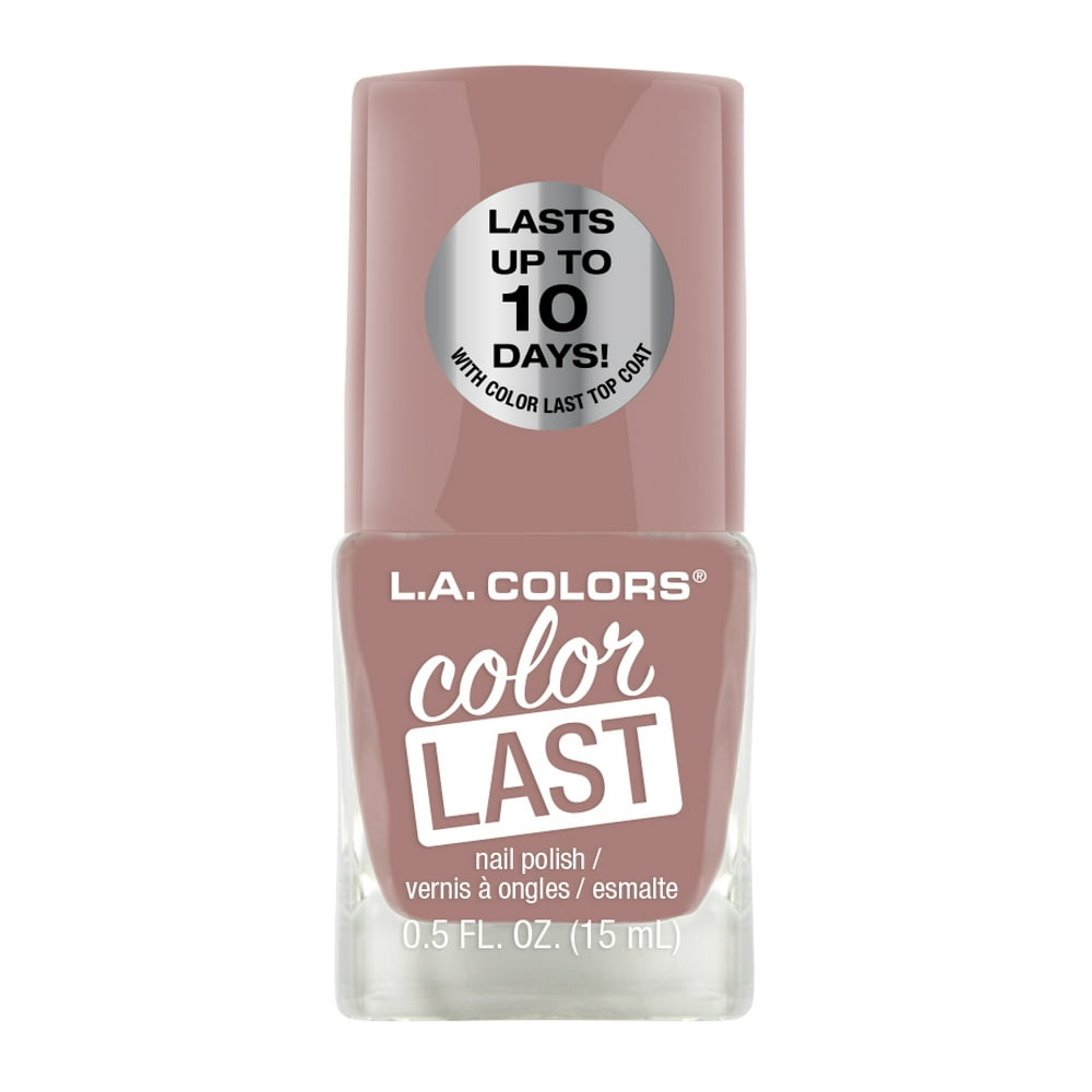 L.A. COLORS Color Last Nail Polish, CNP148 Nude