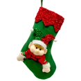 thumbnail image 2 of Christmas Stockings 18 Inch Large Christmas Stockings for Gifts for Boy & Girl Perfect Xmas Decor for Home and Christmas Parties Green/ Christmas Elf Large Socks Decoration Sn2411A, 2 of 7