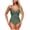 A225-AG, variant on Womens One Piece Swimsuits V Neck Tummy Control Bathing Suit Criss Cross Back Slimming Swimwear with Drawstring(Wine,M)
