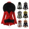 thumbnail image 5 of Ettsollp Winter Down Coat Padded with Furry Hood And Pockets Zipper Closure Parka Windproof Heat Retention Daily Cold Weather Outwear Jacket, 5 of 8