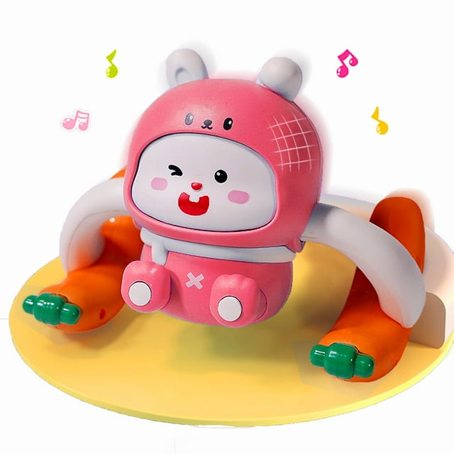 QIPOPIQ Clearance Education Toys 6 Xianers Baby To 12 Months, Cute Rabbit Shape Rolling Toy, Early Birthday Gift Learning Educational Toy With Sound, For Infant Toddler Boy Girl 7 8 9 10 11 Month