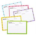 thumbnail image 1 of Tarjetas de recetas 50 PCS 4x6 pulgadas Cartulina gruesa de doble cara Diseño de 5 frutas Apto con carpeta de recetas Caja de recetas Regalo para despedida de soltera Boda Inauguración de la casa, 1 of 5