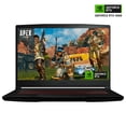 thumbnail image 1 of LAPTOP GAMER MSI THIN GF63 GEFORCE RTX4060 CORE I7 12650H 512GB SSD 16GB DDR4 15.6" FULL HD NEGRO 12VF-439MX MSI THIN GF63 GEFORCE RTX 4060 CORE I7 12650H 512GB SSD 16GB RAM 15.6" FHD 12VF-439MX, 1 of 4