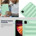 thumbnail image 6 of Allytechgroup Shockproof Case for Apple iPad Pro 11 Inch 2024, Wave Bubble Style Protective Cover Soft TPU Back Shell with Raised Edges for Camera & Screen, Green, 6 of 7