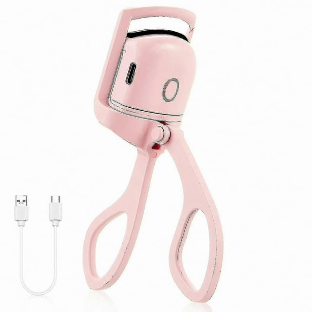 USB Rechargeable Heated Eyelash Curler with Dual Temperature Settings for Salon-Style Curls at Home