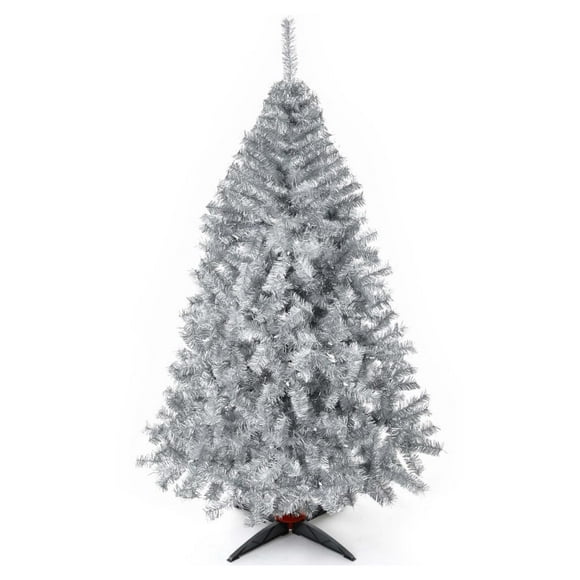 Árbol de Navidad Naviplastic Monarca de Lujo color Plata Matizado de 190 cm