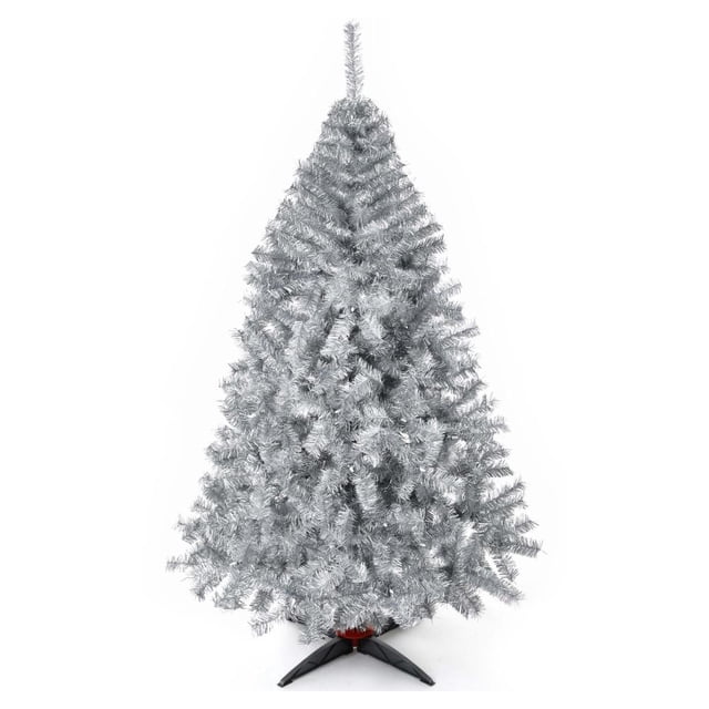 Árbol de Navidad Naviplastic Monarca de Lujo color Plata Matizado de 190 cm