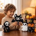 thumbnail image 4 of Cthrlog Stuffed Animal Plushies, Cute Bedtime Soft Plush Toy Weighted Stuffed Animals with Scythe, Gothic Halloween Decor Gifts for Kids Teens, 4 of 4