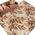 thumbnail image 6 of Autumn Leaves Area Rug 5x7 Washable Rug Non Slip Fall Vintage Rustic Botanical Burlap Large Area Rug Soft Stainresistant Indoor Floor Carpet for Living Room Bedroom Home Office Dining Room Nursery, 6 of 8