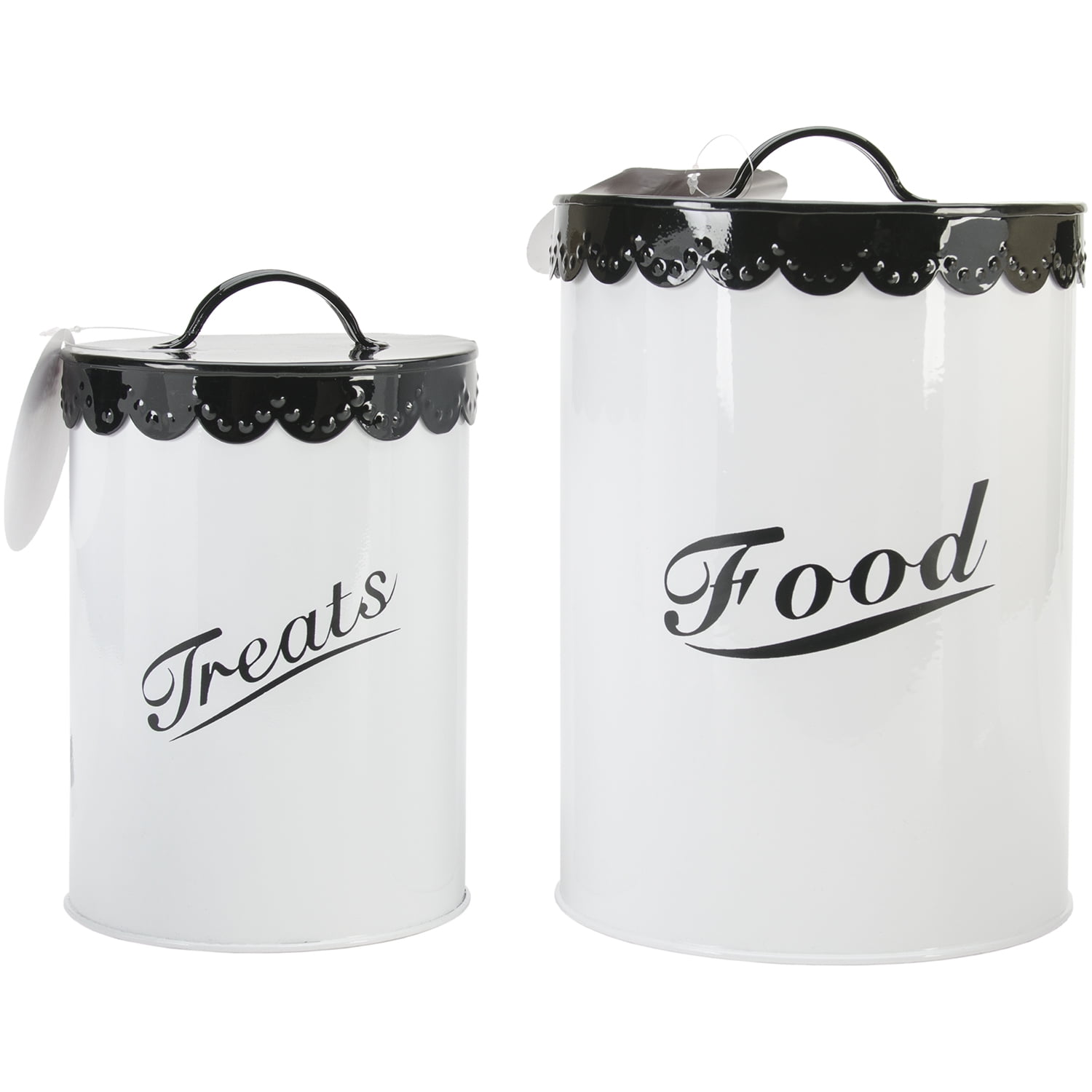 Food & Treat Canister Set Black