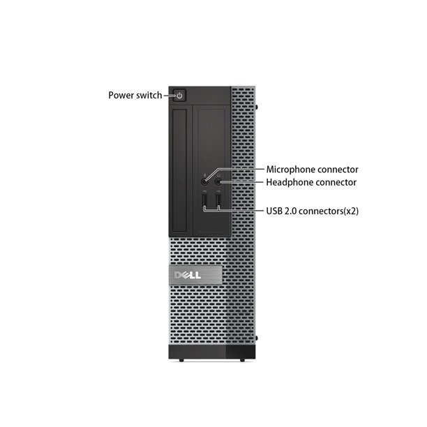 Dell OptiPlex 3020 SFF, Intel Quad Core i5-4590 up to 3.7 GHz, 16G DDR3  RAM, 512G SSD, WiFi, Bluetooth, DVD, Windows 10 Pro 64 Bit