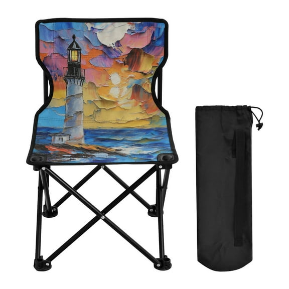 BZSMCE Camping Chairs Modern Guiding Light Pattern Folding chair