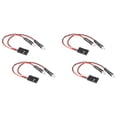 thumbnail image 1 of 4 Piezas 2 Luces LED Faros Delanteros para 1/24 RC Coche de Orugas Axial SCX24 90081 AXI00001 AXI00002 Piezas de Actualización, 1 of 8