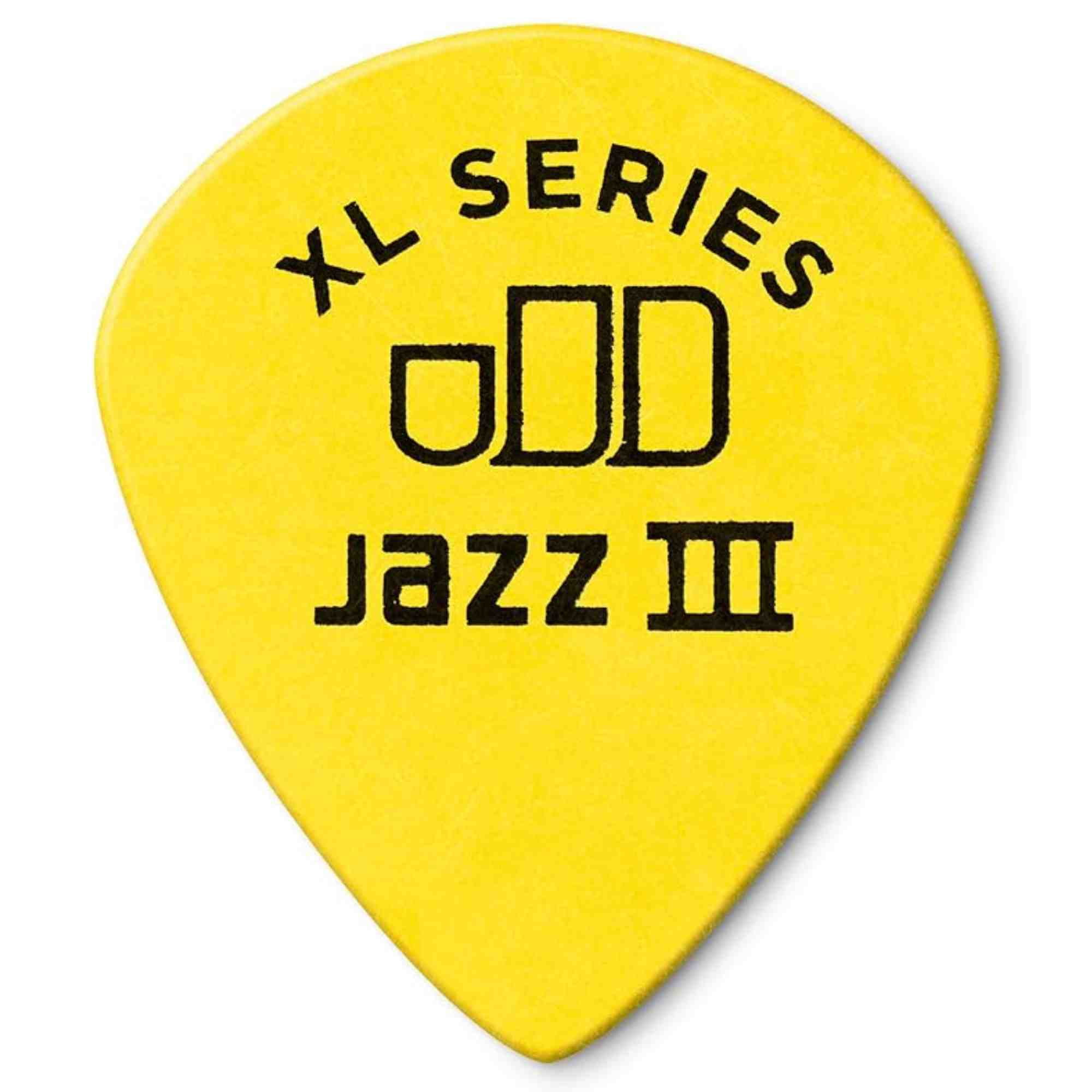 Dunlop Tortex Jazz III XL Guitar Picks - Yellow - .73mm Gauge - 72 Pack