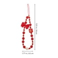 thumbnail image 2 of AURARMLET Handmade Red Beaded Phone Chain with Short Strap for Easy Carrying and Stylish Decoration, 2 of 8