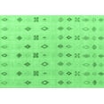 thumbnail image 1 of Ahgly Company Indoor Rectangle Abstract Emerald Green Modern Area Rugs, 2' x 5', 1 of 4
