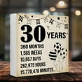 thumbnail image 3 of Zomyto 5x5 In Birthday Gift Wooden Box Sign,30th Birthday Gifts, 3 of 7