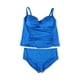 thumbnail image 1 of Tankini de 2 piezas La Blanca azul con parte delantera torcida para mujer 22W, 1 of 2