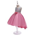 thumbnail image 3 of Robe de Princesse pour Filles Enfants Filles Florale Princesse Demoiselle d'Honneur Robe de Concours Anniversaire Fête Robe de Mariage, 3 of 9