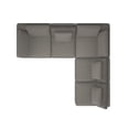 thumbnail image 5 of Cortney's Collection York L-Shaped Sectional Sofa Bundle, Urban Steel Taupe, 5 of 9