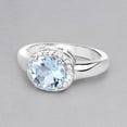 thumbnail image 4 of 2.37 Carat Genuine Blue Topaz and White Topaz .925 Sterling Silver Ring, 4 of 5