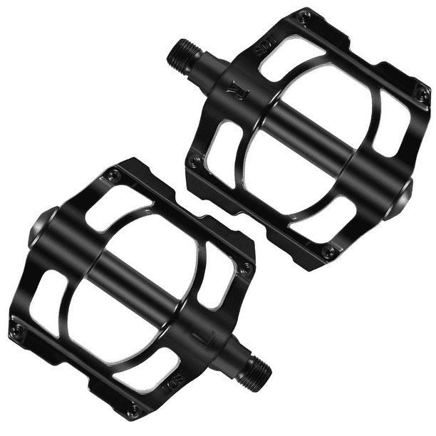 ADORAMOUR Metal Bicycle Pedals 3 Bearing NonSlip Lightweight Mountain