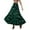 Green, variant on Elegant Winter Floral Velvet Maxi Skirt, Flared Hem, Soft Textured Fabric, Women's High Waist, Vintage A-Line, Party Skirt