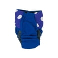 thumbnail image 3 of Barkertime Purple Polka Dot on Blue Dog Diaper, 3 of 6
