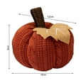 thumbnail image 5 of KMSS 3pcs Small Pumpkin Ornament Harvest Pumpkin Decoration Knitted Pumpkin Centerpiece Farmhouse Table Decor for Fall Halloween Thanksgiving, 5 of 8
