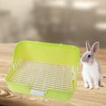 thumbnail image 6 of FashionCha Rabbit Litter Box Cage Toilet Rectangular with Drawer Pet Accessories Small Pets yellow, 6 of 9