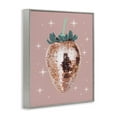 thumbnail image 3 of Stupell Industries Luminous Glam Strawberry Fashion Painting Gray Framed Art Print Wall Art, 16 x 20, 3 of 8