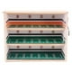 thumbnail image 3 of Estuche de exhibición para estacionamiento a escala 1:64, contenedor de colección protector a prueba de polvo, organizador de fondo, modelo de caja de Verde, 3 of 7