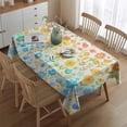 thumbnail image 2 of Light Pioneer Flower Pattern Rectangle Tablecloth 60"x84",Waterproof Polyester Rectangle Table Cloth, Wipeable Spillproof Polyester Tablecloth for Dining, Camping, Indoor and Outdoor, 2 of 5