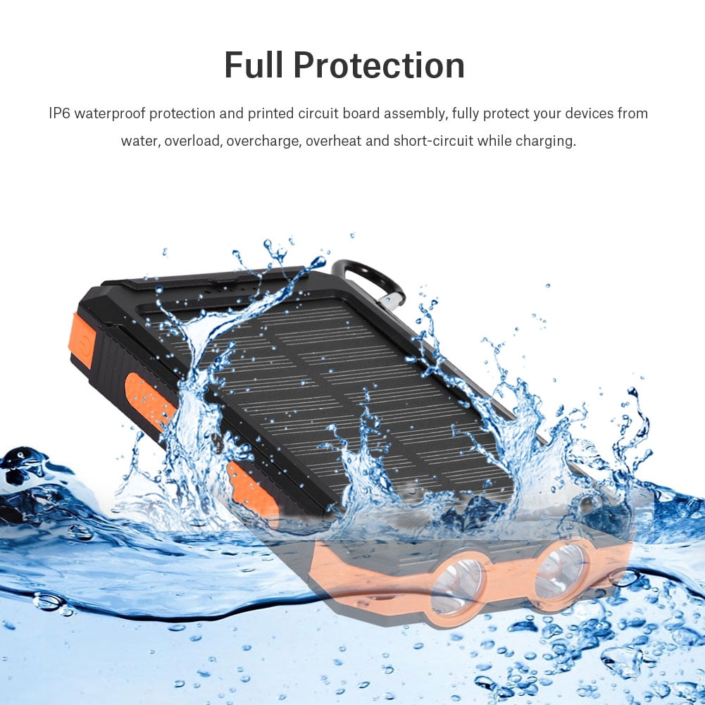 Power Bank, Long Use Time Solar Power Bank  For Travel For Outdoor Fast  For Sport