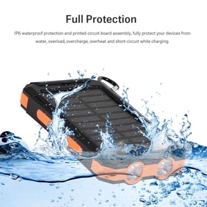 Power Bank, Long Use Time Solar Power Bank  For Travel For Outdoor Fast  For Sport