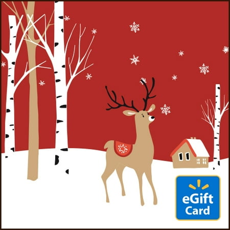 Red Reindeer Walmart eGift Card