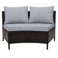 thumbnail image 4 of Rattan Sofa Set for Outdoor Patio | Free Combination for Different Shapes | UV-Resistant Rattan and Polyester Covers | Sturdy Seats for Heavy Use, 4 of 7