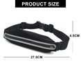 thumbnail image 4 of Riñonera para hombre, bolso de mensajero de moda, para correr, hacer senderismo, andar en bicicleta, bolso de viaje para teléfono, negro, 4 of 5