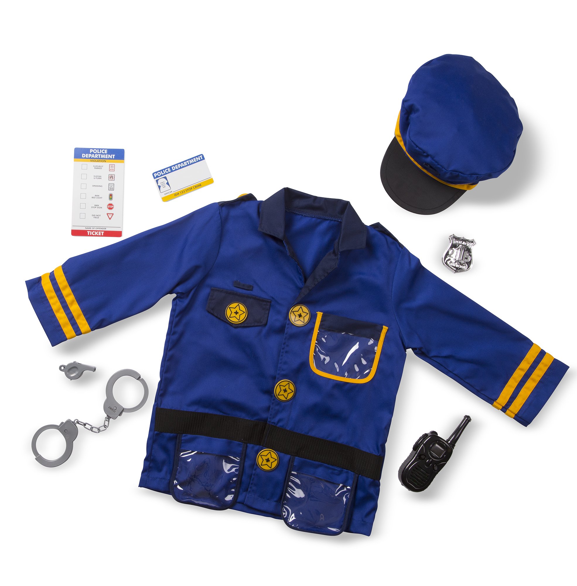 Melissa & Doug Police Officer Role Play Costume Set, Ages 36 yrs
