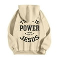 thumbnail image 3 of Jesus Hoodies for Men 2025 Long Sleeve Christian Graphic Hoodie with Pockets Hooded Sweatshirt Pullover Tops, 3 of 7