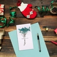 thumbnail image 5 of teapwant Christmas Charm Dried Flower Greeting Card Festive Design Natural Holiday Sentiments Idea, 5 of 5