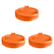 thumbnail image 1 of Tapa para Brotes Tarro Boca Ancha Cubierta Malla Alimentaria Color Naranja 3 Uds., 1 of 4