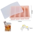 thumbnail image 2 of Silica gel ice cube mold with detachable cover can be reused, without BPA, suitable for bars and homes.pink, 2 of 5