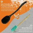 thumbnail image 7 of Texture Shower Brush Long Handle Soft Silicone Sturdy Nylon Gentle Deep Clean Bathing Accessories, 7 of 7