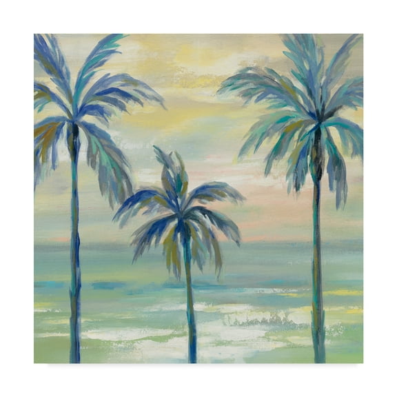 Trademark Fine Art 'Marine Layer Palms Crop' Canvas Art by Silvia Vassileva