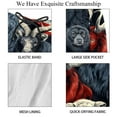 thumbnail image 4 of luoweisi Men's Beach Shorts Quick Dry Swim Trunks with Mesh Lining American Flag and Animals L, 4 of 5
